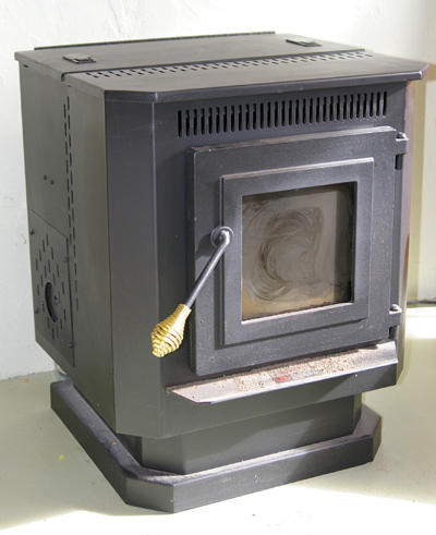 A compact pellet stove, photo courtesy Hustvedt