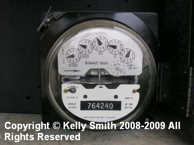 Electric Meter indicates energy consumption